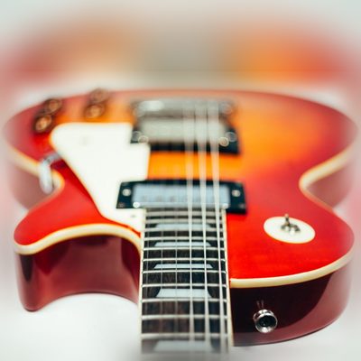 Original photo of an electric guitar before conversion